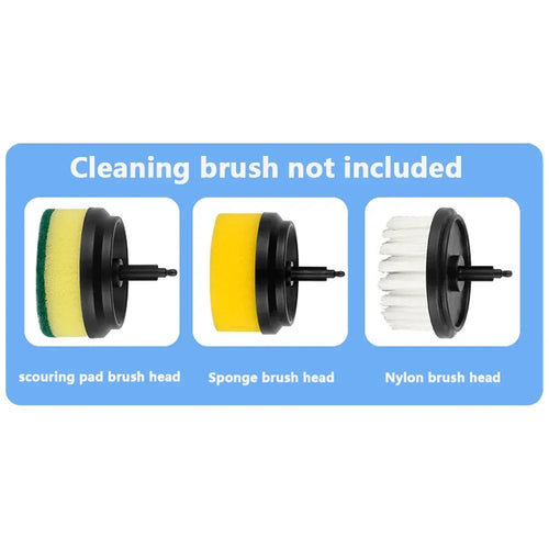 Multifunctional Electric Cleaning Brush Long Handle Replaceable Brush Heads USB Rechargeable Cleaner for Baby Bottle Dishes Bath